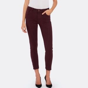 DL Edit Florence Ankle 1961 Skinny Jean in Burgandy
